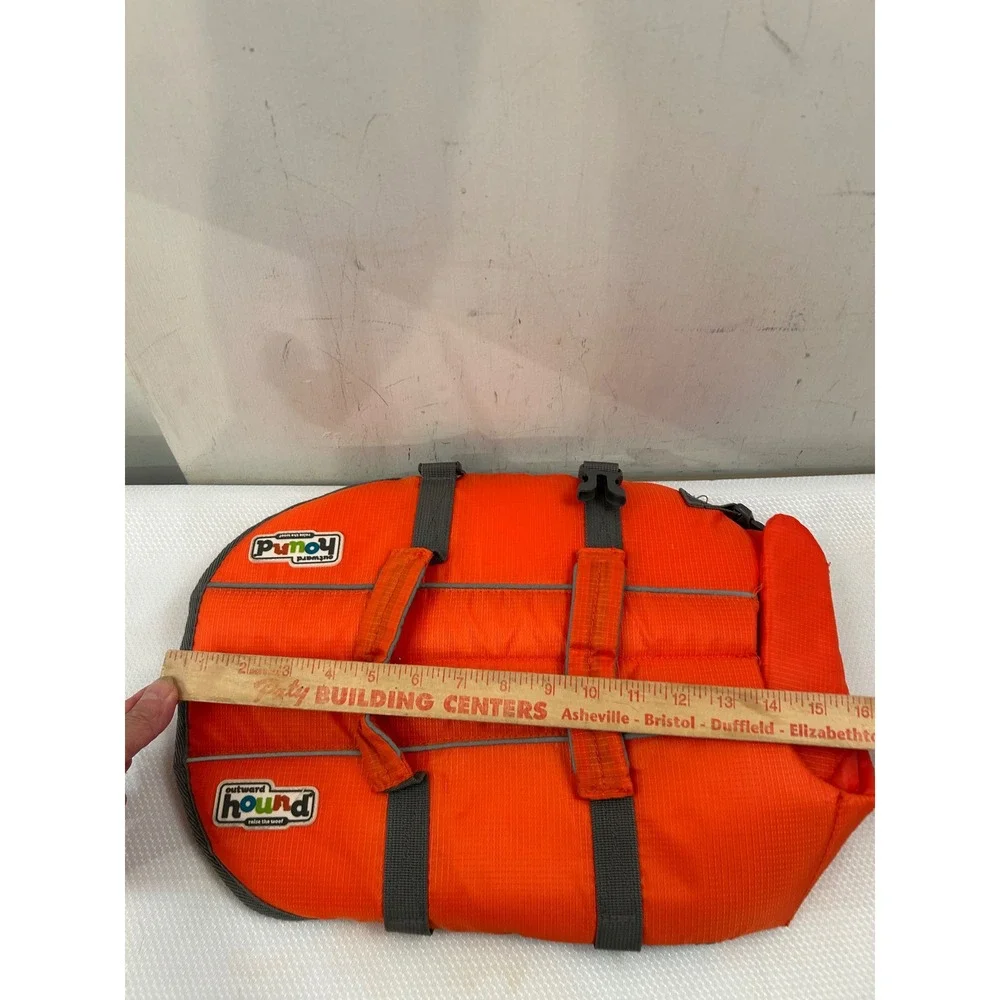 Outward Hound Dog Life Jacket Medium Orange Reflective Safety Vest Pet